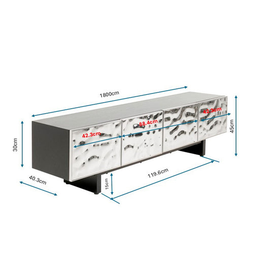 Kare Design TV-meubel Caldera chroom