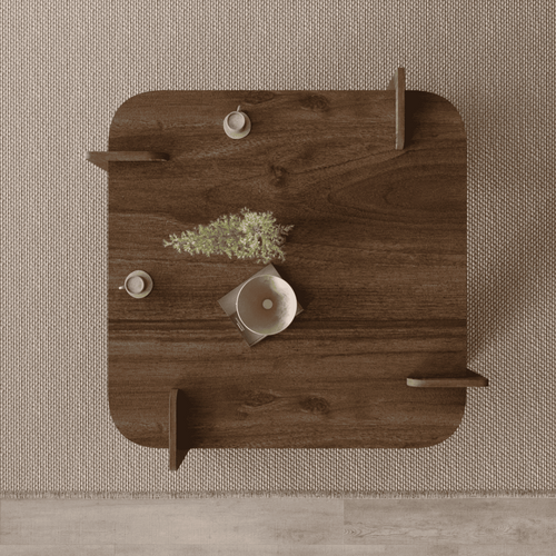 Calicosy - NOMA Salontafel - Naturel - 90x90x35 cm