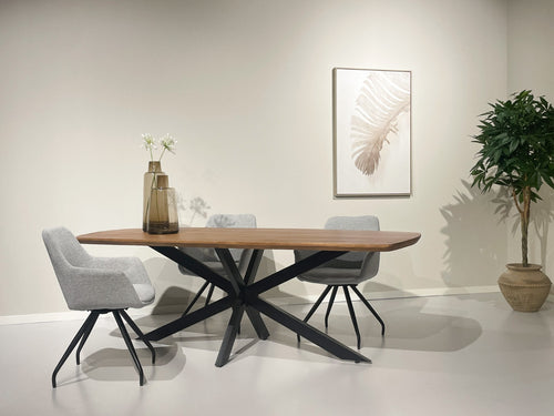 Livingfurn eetkamertafel Jesper Danish Oval - 180cm - mangohout - vtwonen shop