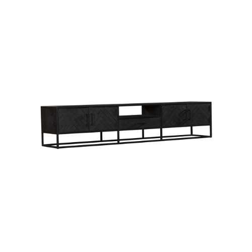 StarFurn Tv-meubel New York - Zwart Hout - 240x45x50cm