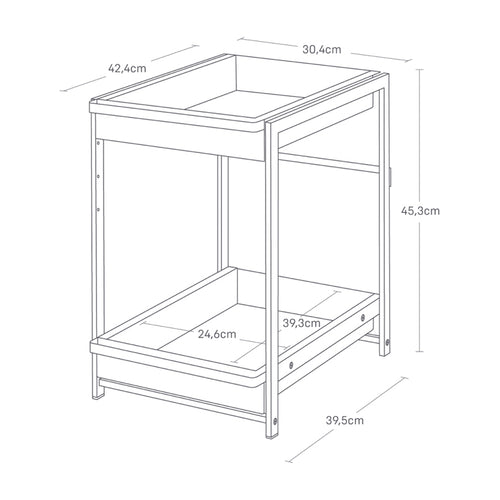 Yamazaki Keukenkast Organizer - 2 niveaus - Tower - Wit - vtwonen shop
