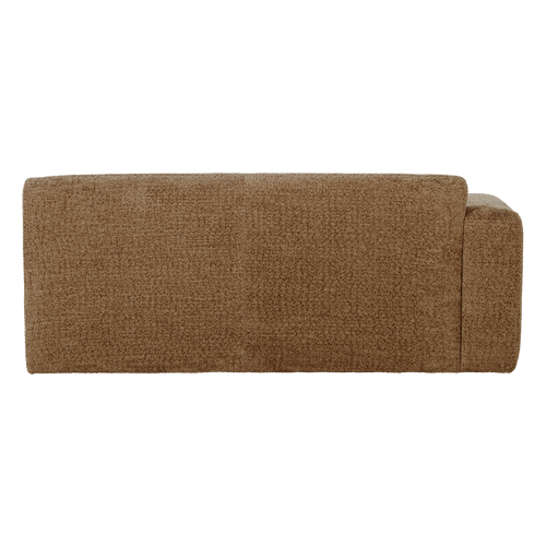 WOOOD 2-zits bank arm links Mojo Base - Wollig - Honinggeel - 74x185x97