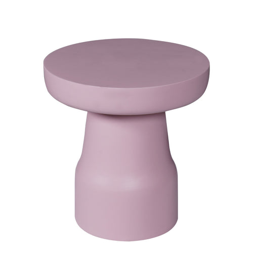 StarFurn Bijzettafel Drum - Rond Roze Hout - 40x40x42cm
