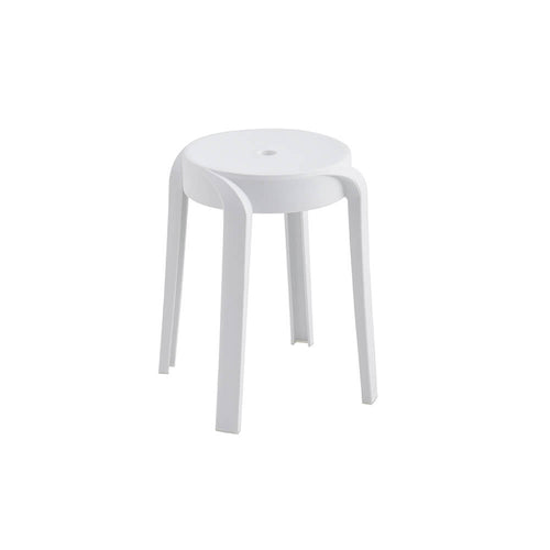 Home Deluxe | Kruk NIVO - Wit, set van 2 | Stapelbaar