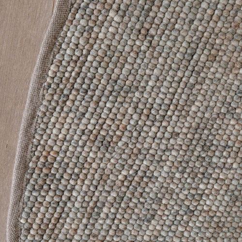 Interieur05 Rond Wollen Vloerkleed Grijs/bruin gemeleerd Vik - 240 x 240 cm - vtwonen shop