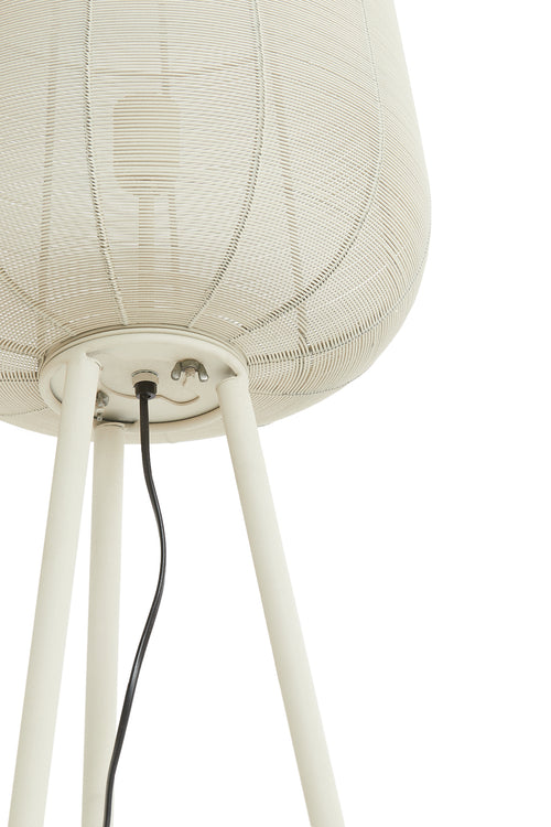 Light & Living vloerlamp ADETA - wit - Ø37x147cm