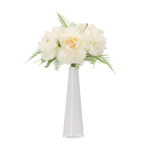 Maxifleur Kunst pioenrozen boeket Nomi Marbella Crème 40cm
