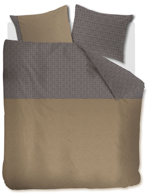 Beddinghouse Dekbedovertrek Anani - 200 x 200/220 cm - Taupe