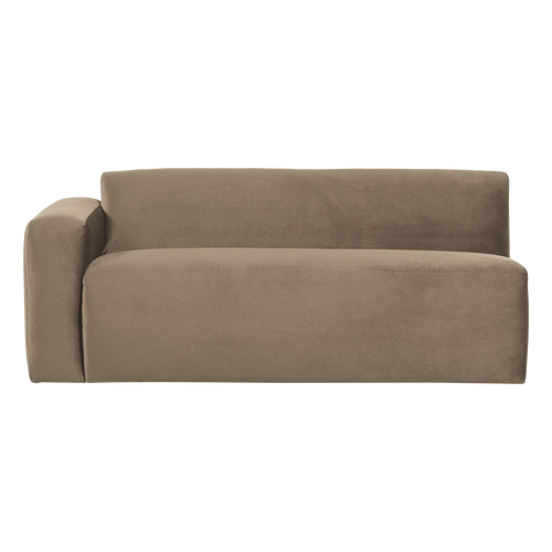 WOOOD 2-zits bank arm links Mojo Base - Velvet - Khaki - 74x185x97