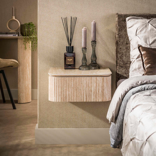 Giga Living Nachtkastje Romano - Travertin - 45x40x20cm