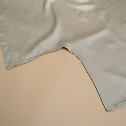 Coco & Cici - TENCEL - Sateen Dekbedovertrek Taupe - 260x220 + 2 kussenslopen 60x70