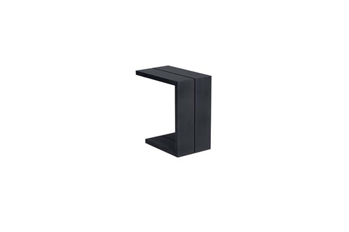 Cube bijzettafel - aluminium - carbon black - 48,2x28,6xH53 cm - vtwonen shop