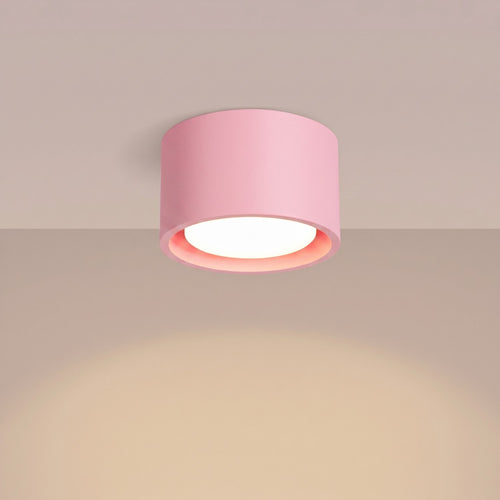 Sollux Lighting Plafondlamp MODO 1 roze Gx53 - 10x10x6cm