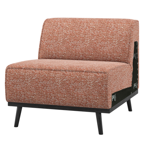 WOOOD 1-zits element bank Statement - Polyester - Terra Melange - 77x79x93 - vtwonen shop