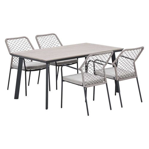 Garden Impressions Tuinset Ross sand 5-delig - Penedo tuintafel 160x90 cm