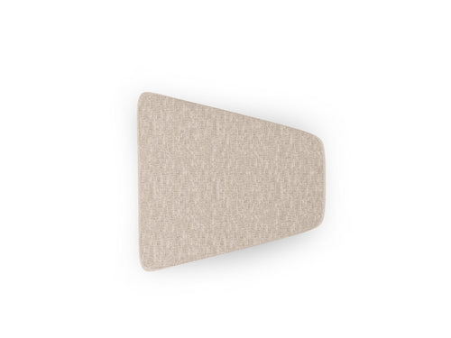 Micadoni Poef Miley structurele stof beige - 79x88x40cm