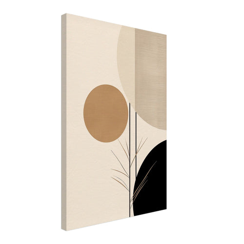 Artfulprints Canvas Japandi - Abstract II canvas - 40x60 cm - beige