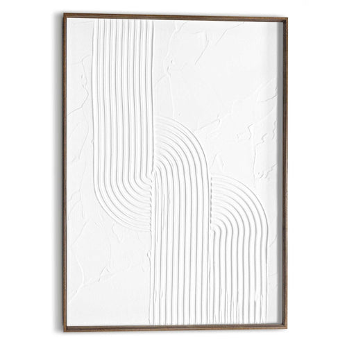 Reinders schilderij met reliëf – walnootkleur Knot - 70x50cm