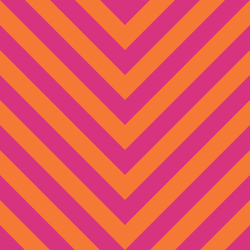 ESTAhome behang chevronpatroon oranje en fuchsia roze - 50 x 900 cm - 131405 - vtwonen shop