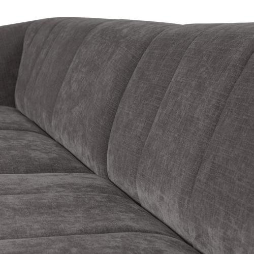 WOOOD 4-zits bank Omaire - Chenille - Grijs
