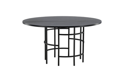 Rebellenclub Eetkamertafel Mondello - ø140 cm - Zwart - vtwonen shop