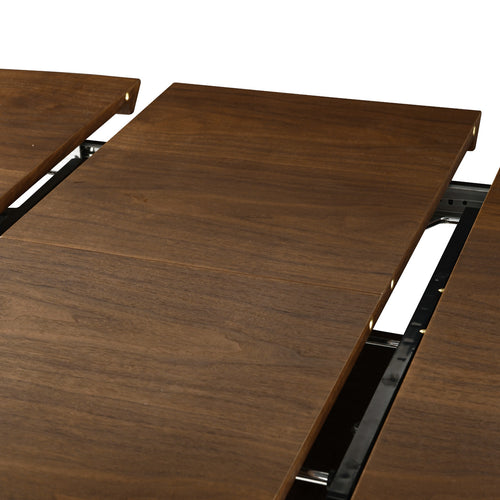Giga Meubel Eettafel Sivan Walnoot – Ovaal – Uitschuifbaar – Fineer – 160-200 cm